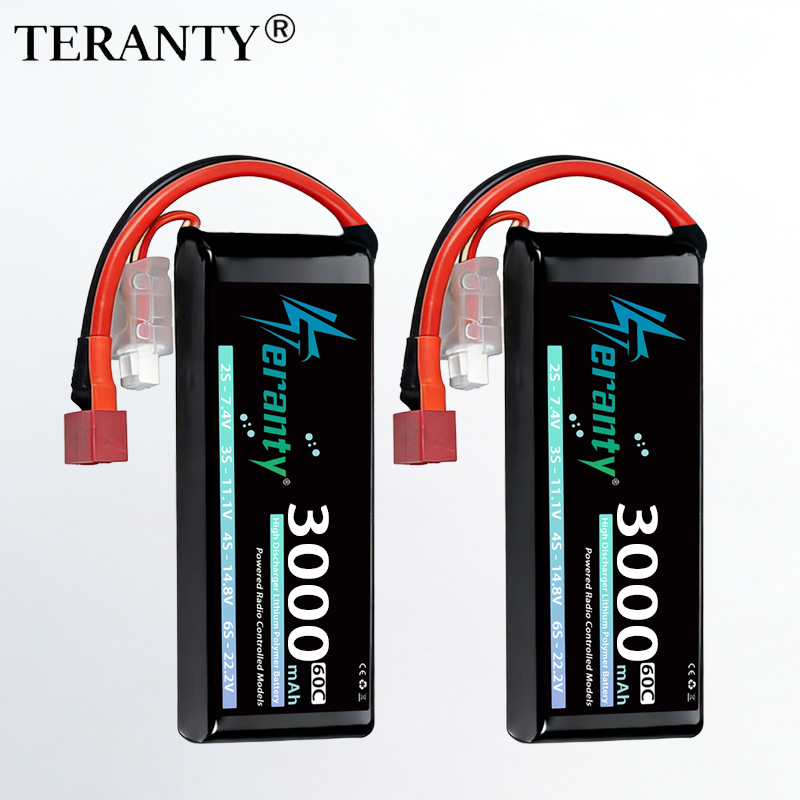 Drone Battery 3S - แบตเตอรี่ลิเธียมโพลิเมอร์ TERANTY 2S 3000mAh 7.4V 60C