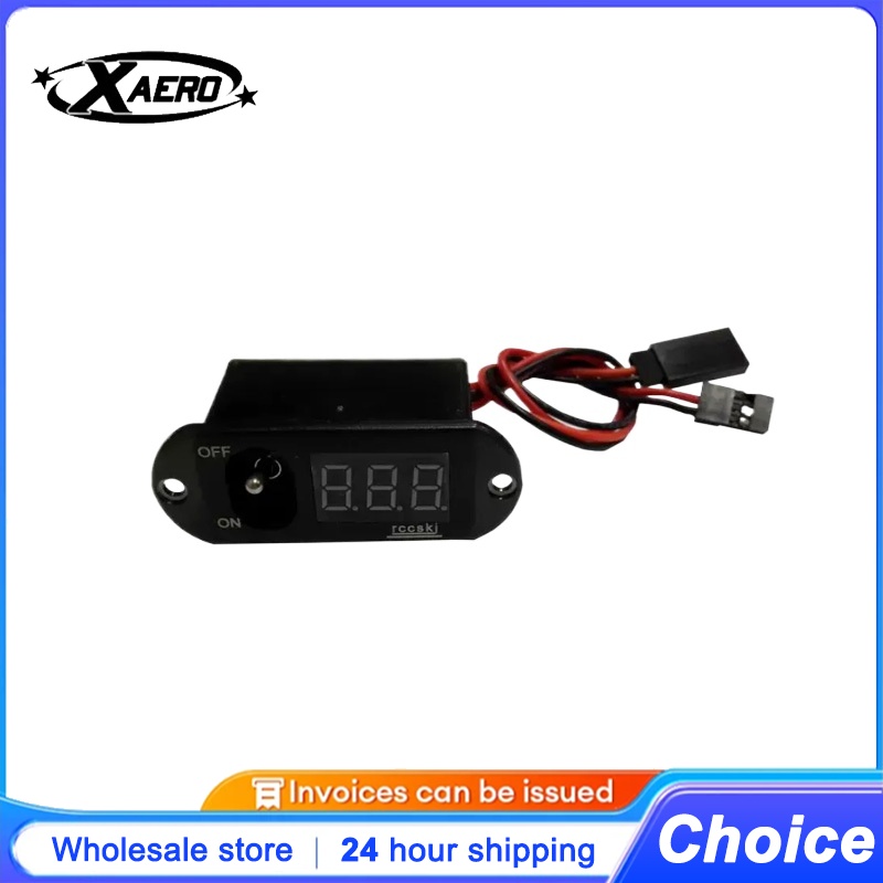 Drone Battery High Voltage - สวิตช์ไฟฟ้ากระแสสูง Xaero พร้อมมิเตอร์วัดแรงดันไฟฟ้าสำหรับแบตเตอรี่ LiPo ของโดรน RC