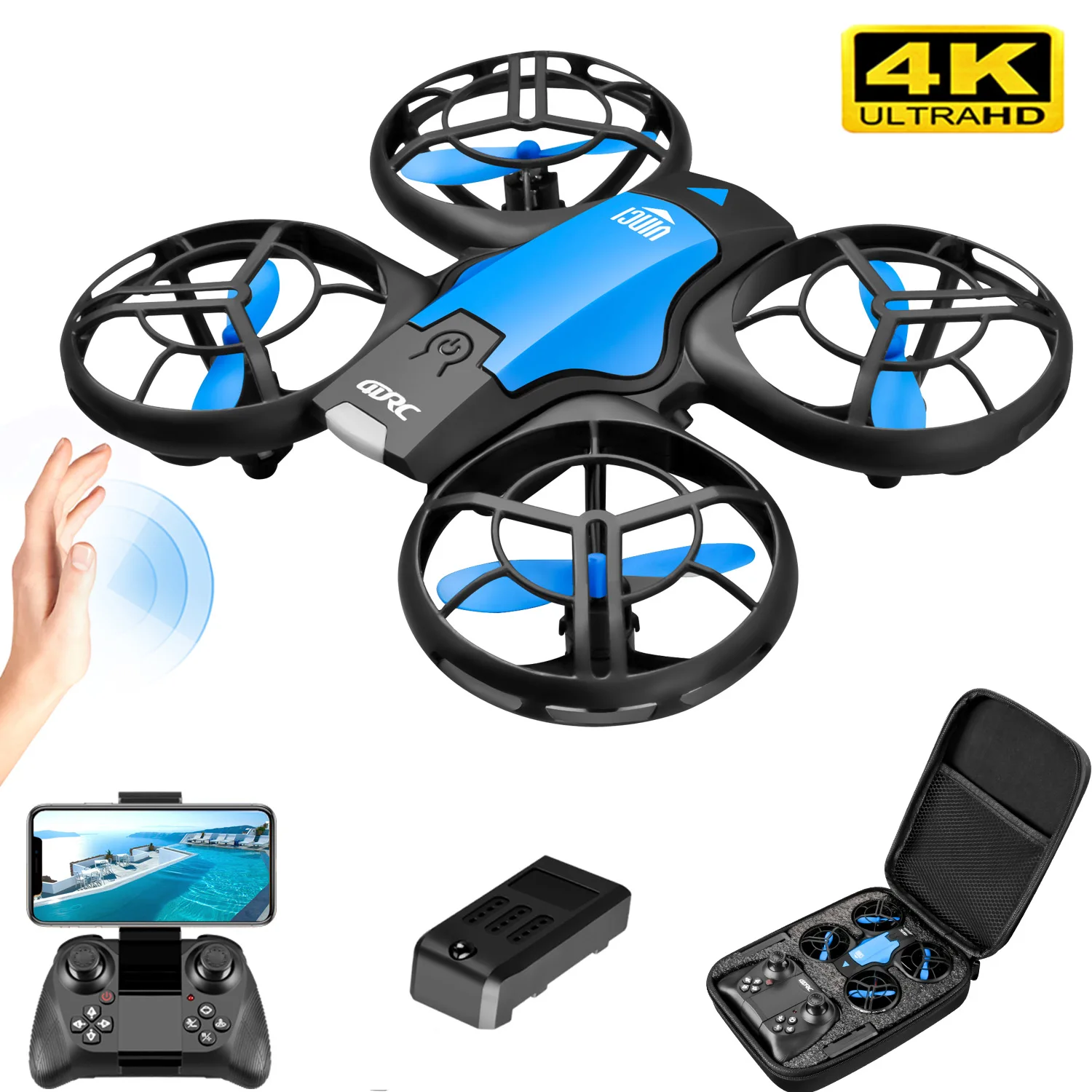 โดรน V8 รุ่นใหม่ขนาดเล็ก 4K ระ - Drone Battery Case บทวิจารณ์และราคา